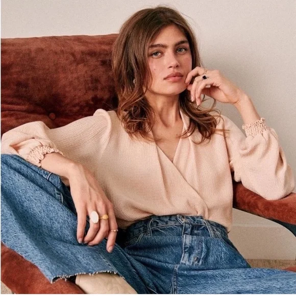 Sezane Tops Sezane Abelia Blouse Poshmark